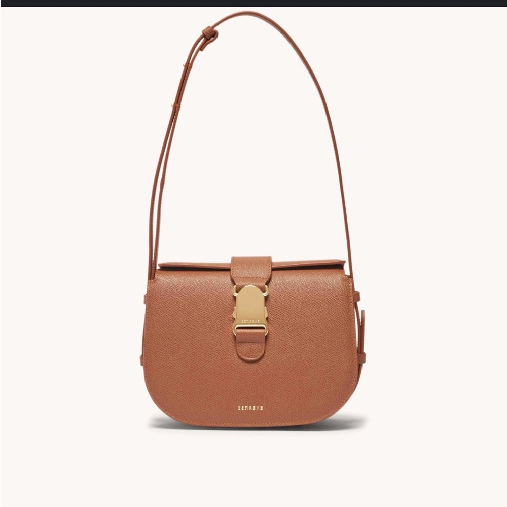 NWT Senreve Cadence Crossbody in pebbled chestnut with gold hardware